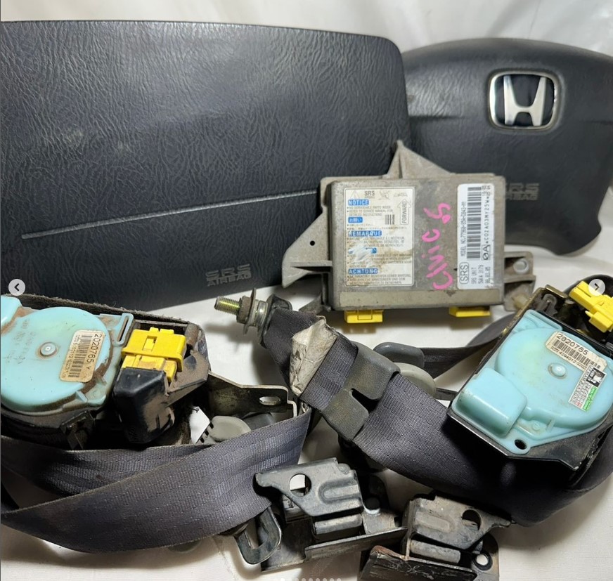 Kit Air Bag Com Cinto Honda Civic 2001 2002 2003 2005